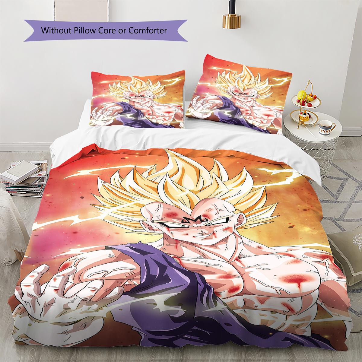 Dragon Ball Vegito Soft Comfortable Duvet Cover, Kids Bedding Gift, Extra Large Various Sizes-HE50 135x200cm
