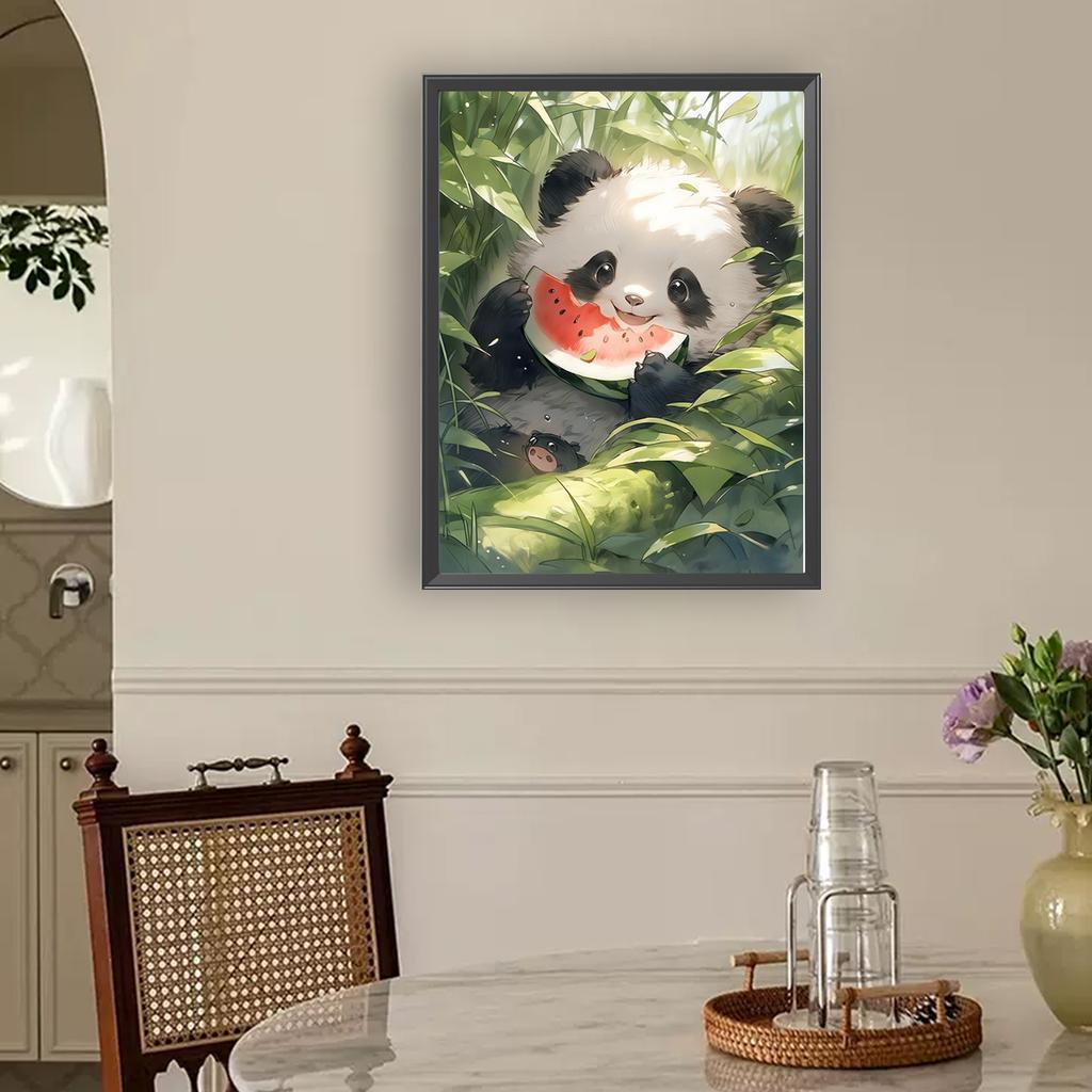 Panda Full DIY 5D Round Drill Gem Art Diamond Painting Kits for Adults/Beginners Gift Idea Home Decor Diamond Painting Gem Art