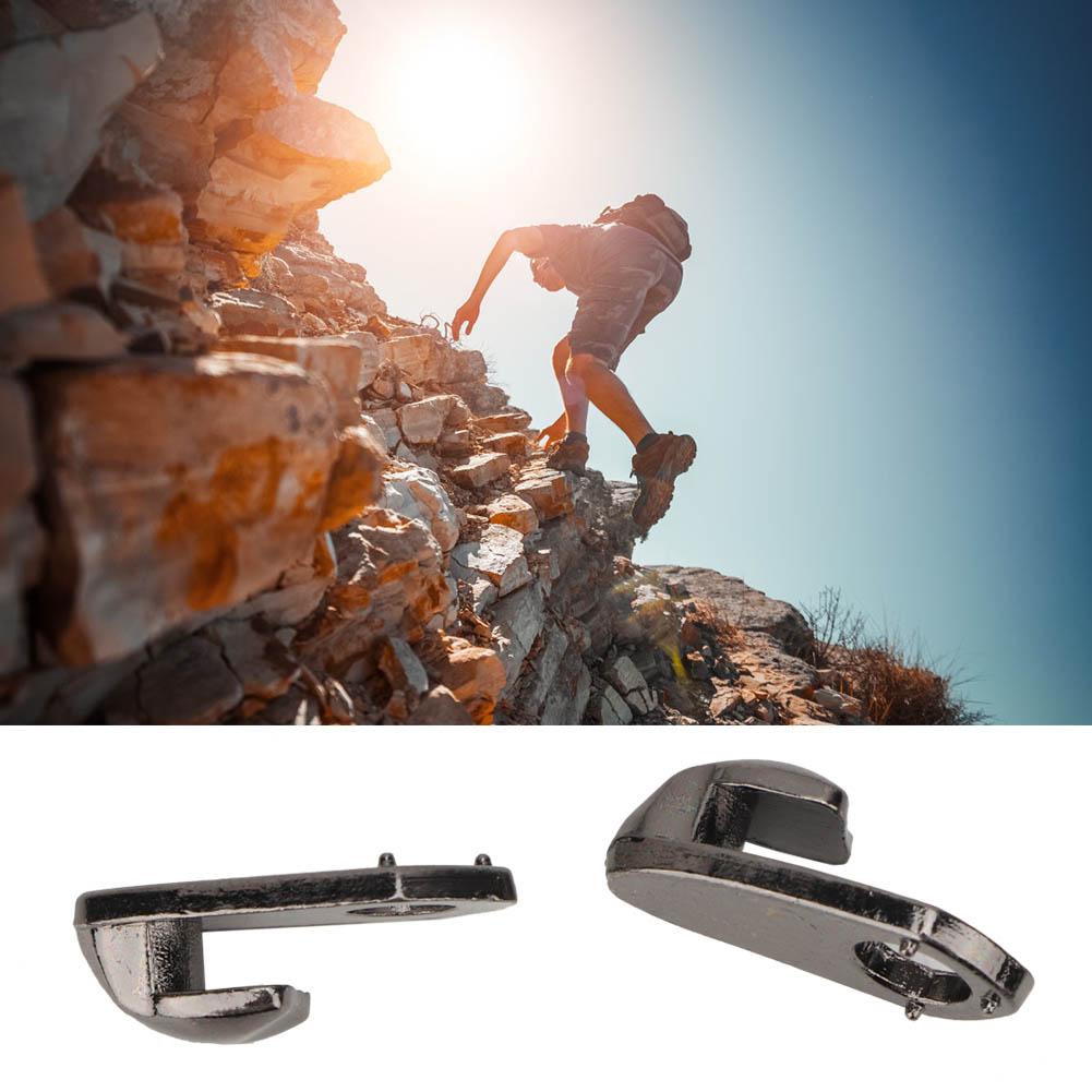 20Set Alloy Boot Lace Hooks Lace Fittings with Rivets for Repair Camp Hike Climb Accessories