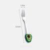 Stainless Steel Fruit Shaped Coffee Spoons Fruit Dessert Spoon Fork Candy Tea Spoon Drink Tableware Kitchen Supplies