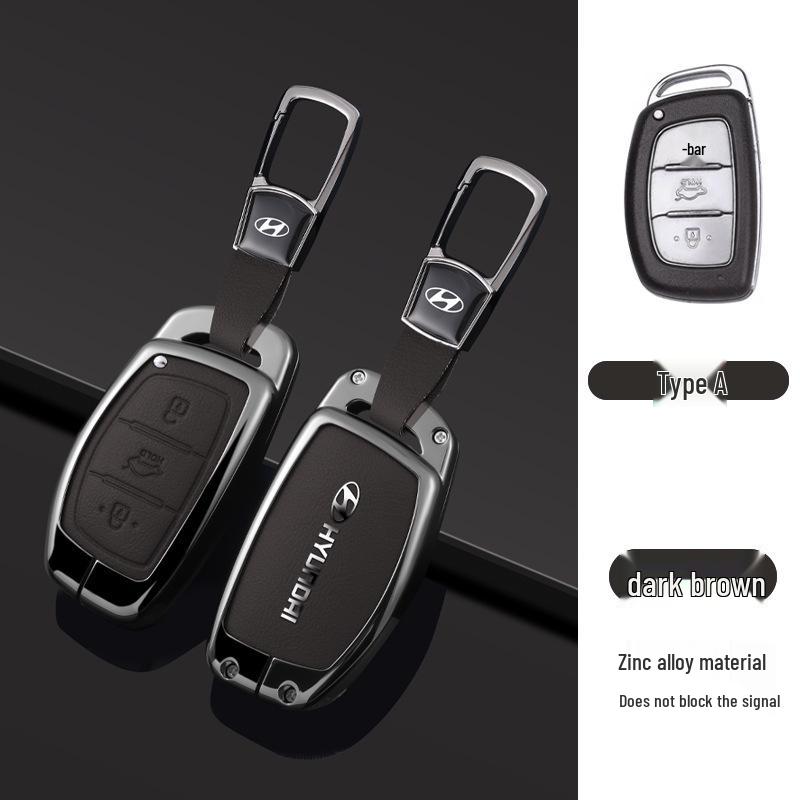 Key Cover Compatible with Beijing Hyundai Ix35, Elantra, Festa, Verna, Ix25, Santa Fe - Premium Men's Bag Case