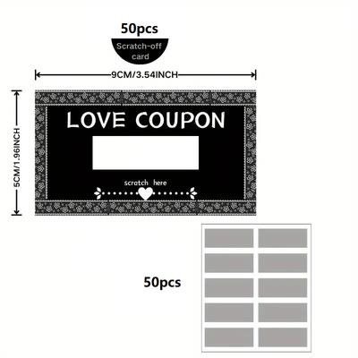 50pcs DIY Greeting Cards & Scratch Stickers Combo Pack, Creative Gift for Birthday/Mother’s Day, Love Fun Craft Kit