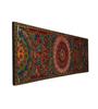Hand-Painted Wooden Wall Panel: Indian Ethnic Floral Design