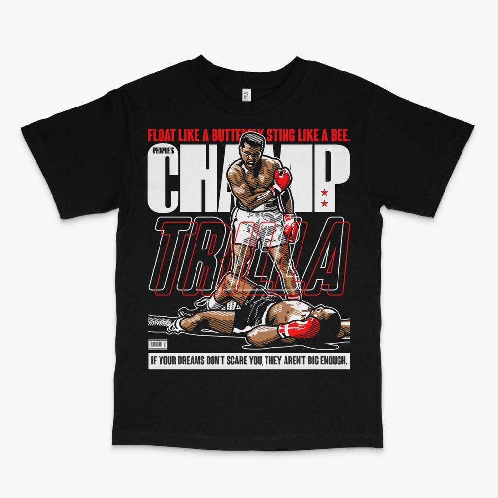 ALI float like a butterfly Black Tee