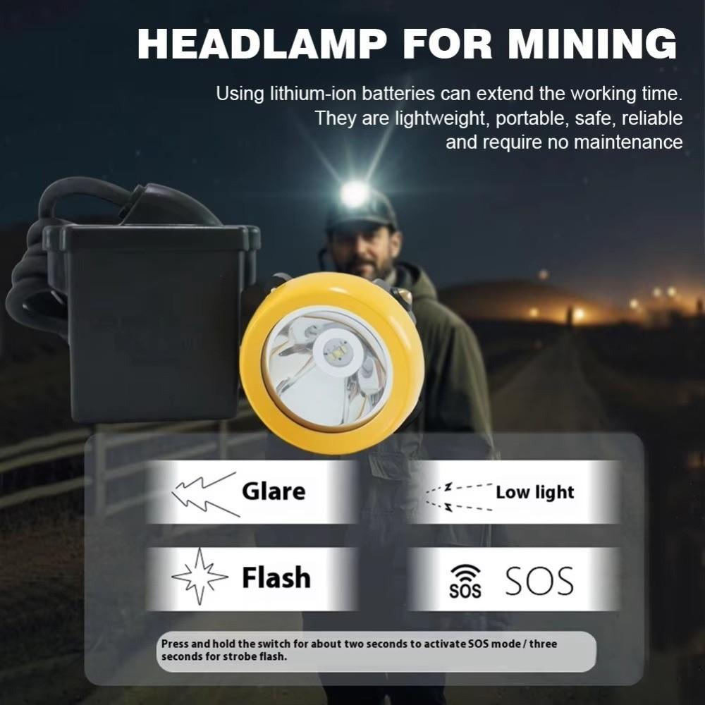 Light Waterproof Miner's Lamp Explosion-proof Rechargeable Rechargeable Light LED Wisdom Flashlight Industrial Use