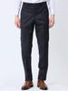 Takakyu Slim Fit Suit with Shadow Check Navy Made of Glossy Wool Size 110011803129433750037 Men's 2-Button 3-Piece Blue, Blend,
