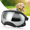 Dog Goggles Anti UV Strong Impact Resistance Adjustable Elastic Large Breed Dog Goggles Pet Sunglasses Silver Eyeglass