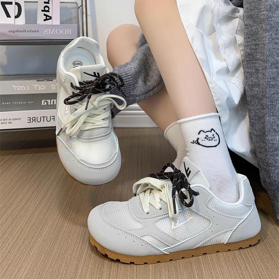 Fashion Small White Shoes Tennis Female Wedge Basket 2025 Soft Casual Sneaker Breathable Sports New Summer Leisure Soft Casual Woman Sho