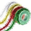 Wire Garlands Tinsel Ribbon Colorful Ribbon for DIYs Craft Bows Gift Wrapping