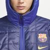 Nike Barcelona Sezóna 21-22 Sportovní ležérní teplá bavlněná bunda s kapucí Pánská bunda Námořnická modř DM0607-451