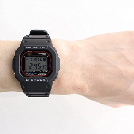 Casio G-Shock 5600 Series Mens Waterproof Radio Solar Digital Black GW-M5610U-1 GW-M5610-1 Continuous Model Number Parallel Import