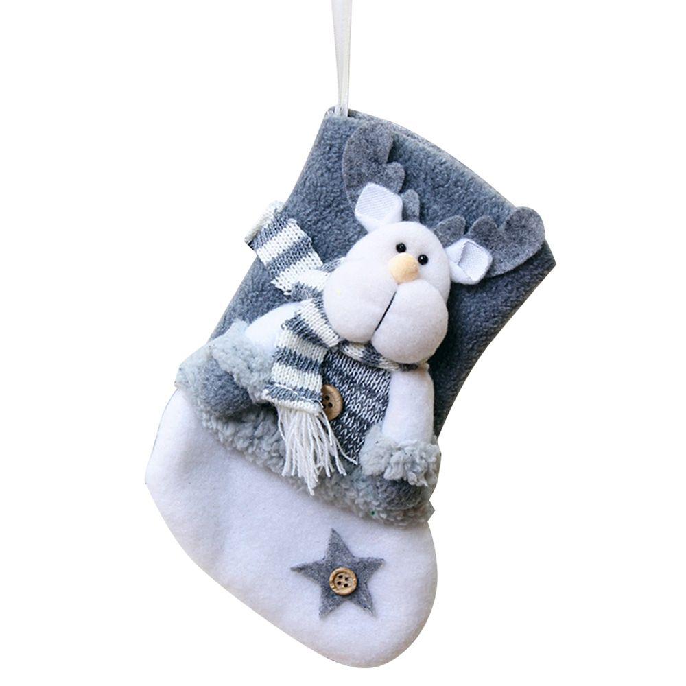 Christmas Tree New Year Deer Gift Bag Decorations for Home Candy Bag Ornament Christmas Stocking