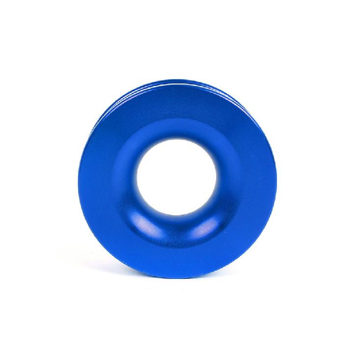 

Car Modification Accessories Winch Pulley Traction Wheel Tow Truck Rescue Winch Moving Pulley Recovery Ring синий