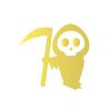Grim Reaper Lurking Vinyl Sticker Decals Spooky Skeleton Peeker Stickers For Car Window Bumper Laptop Decoration