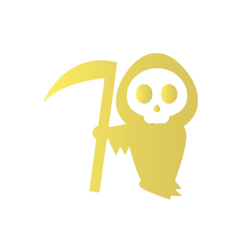 Grim Reaper Lurking Vinyl Sticker Decals Spooky Skeleton Peeker Stickers For Car Window Bumper Laptop Decoration