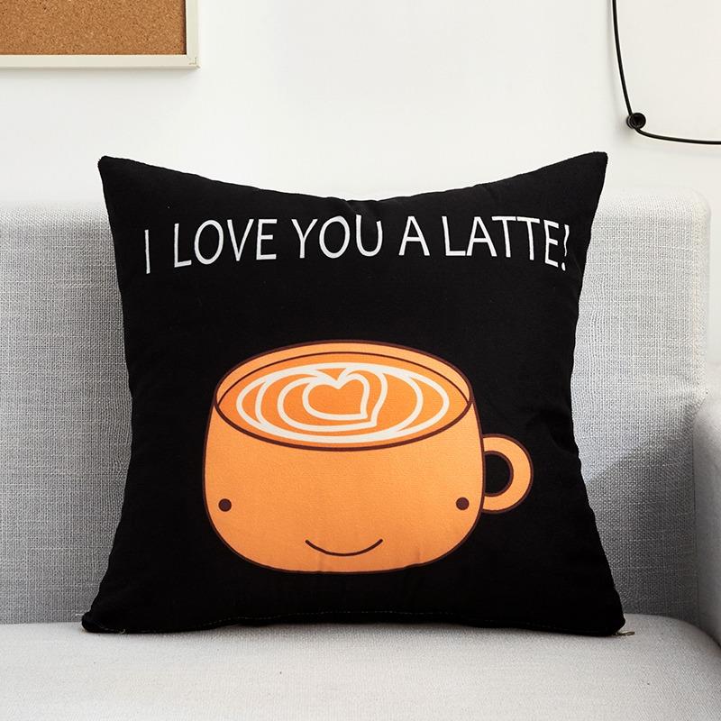 Creative Pattern Pillowcase Dormitory Decoration Office Living Room Sofa Home Pillowcase
