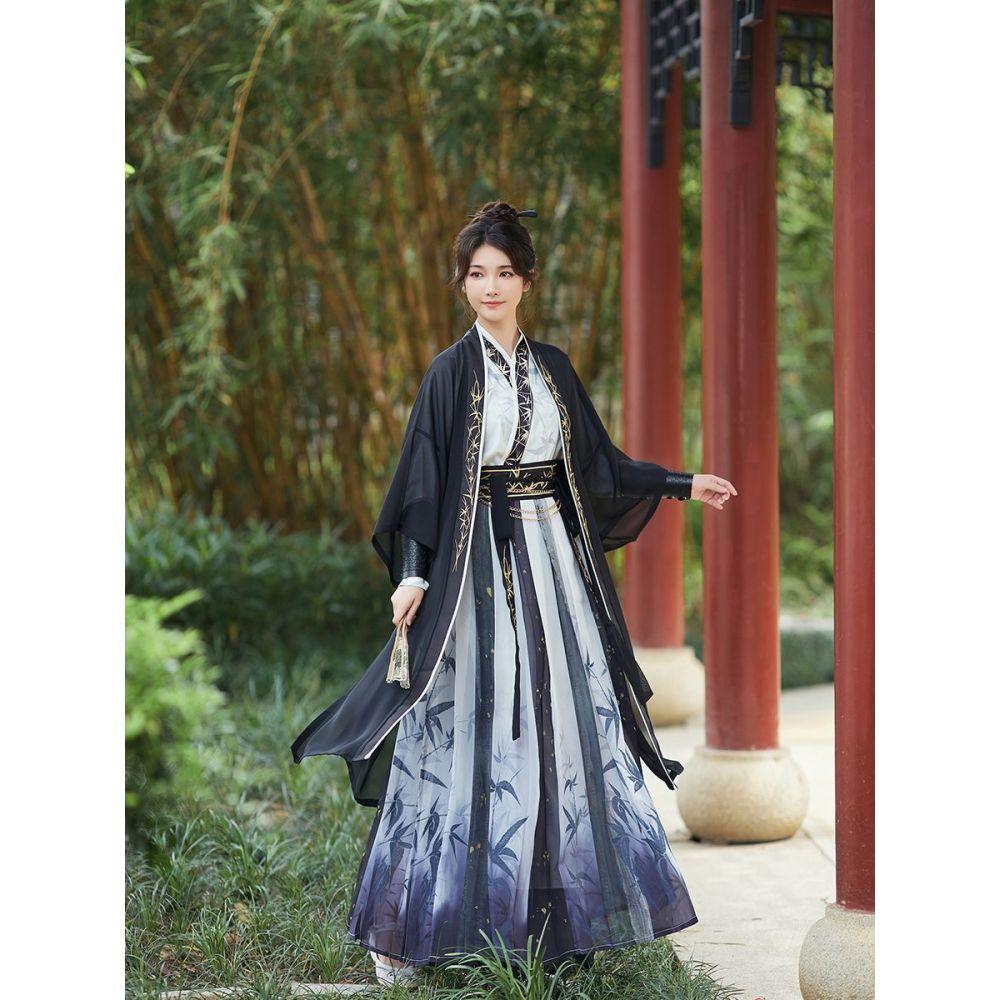 Chinese Song Dynasty Style Hanfu Embroidered Suit Chinese Ink Style Hanfu