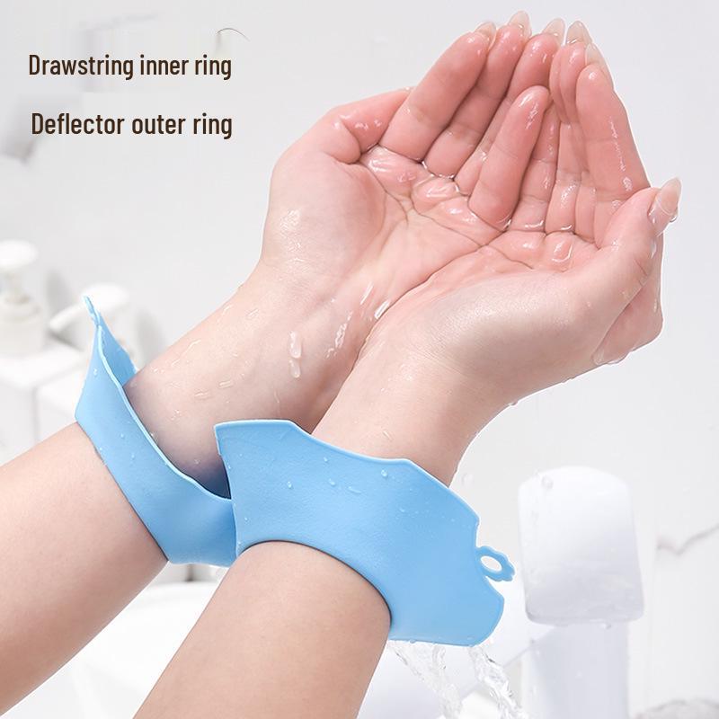 Silicone Anti-Drip Waterproof Wristbands for Makeup Removal and Face Washing