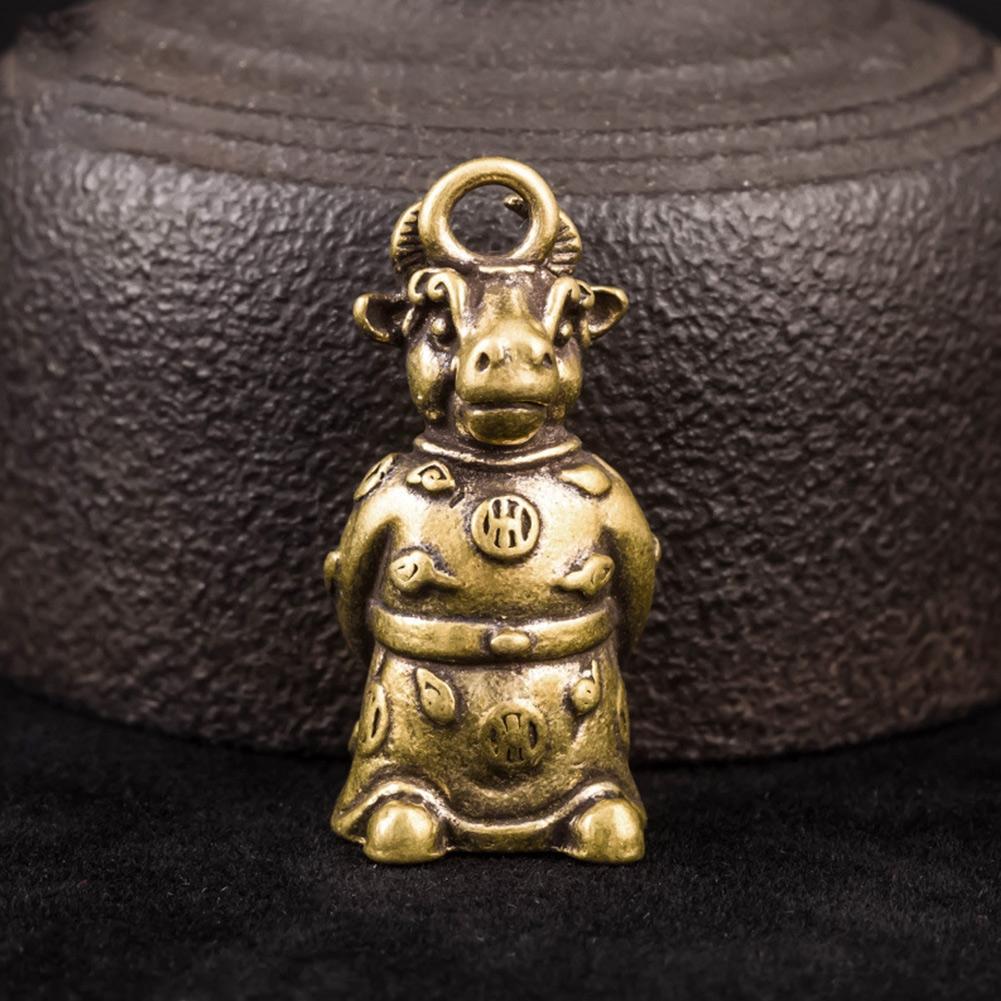 Lucky Charm Copper Sculpture Brass Animal Statue Vintage Ornament