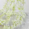 Artificial Flower Rattan Single 1.8m 135pcs Flowers Head Vivid Decorative Silk Plastic Hanging Fake