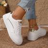 Women Shoes Summer White Shoes 2025 Spring Women Gold and Silver Casual Shoes Breathable Flats Breathable Women Sneakers