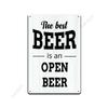 Beer poster on the wall, metal plaque 20x30cm