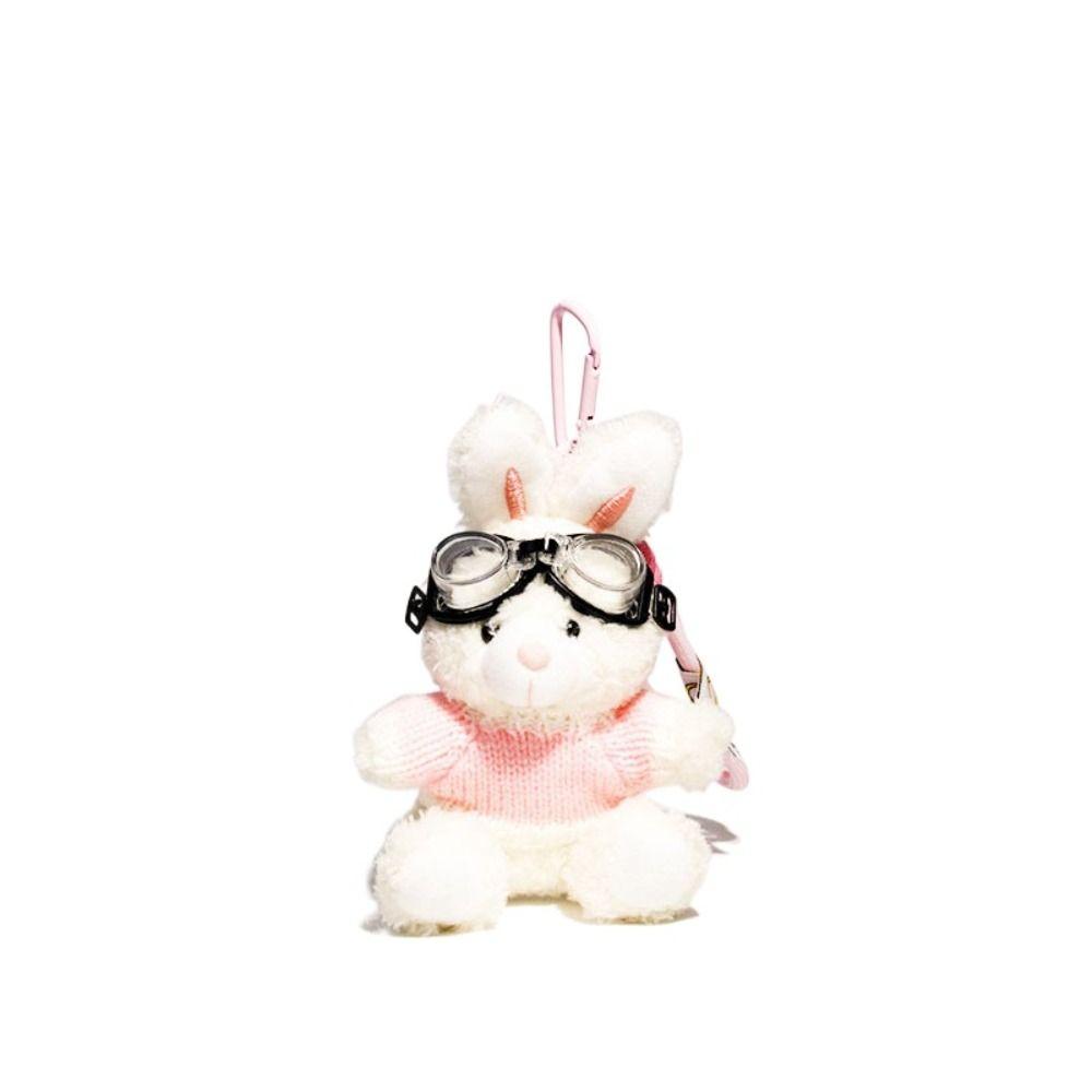 

Sweater Plush Rabbit Pendant Camera Car Key Ring Cute Doll Keychain Gifts