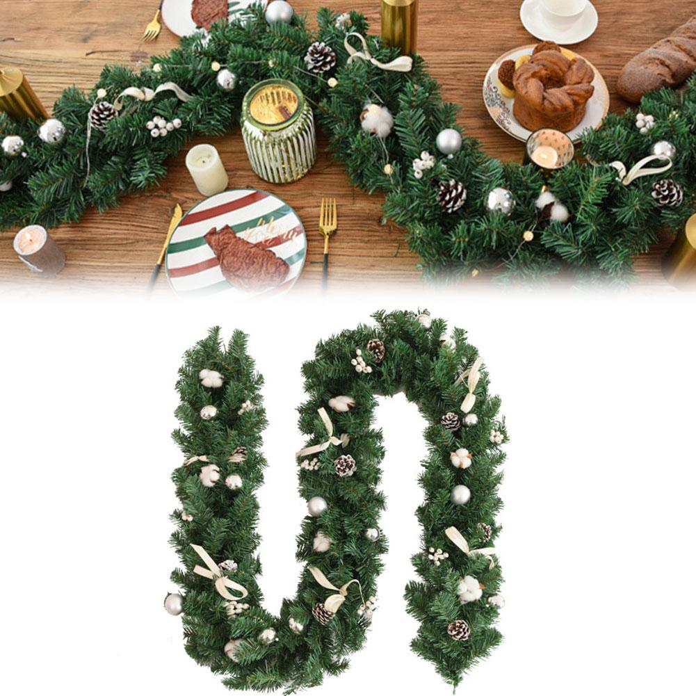 Artificial Flower Panels Bow Plastic Rattan Christmas Wreath Rattan Decoration Christmas Crafts Supplies Christmas Decorations