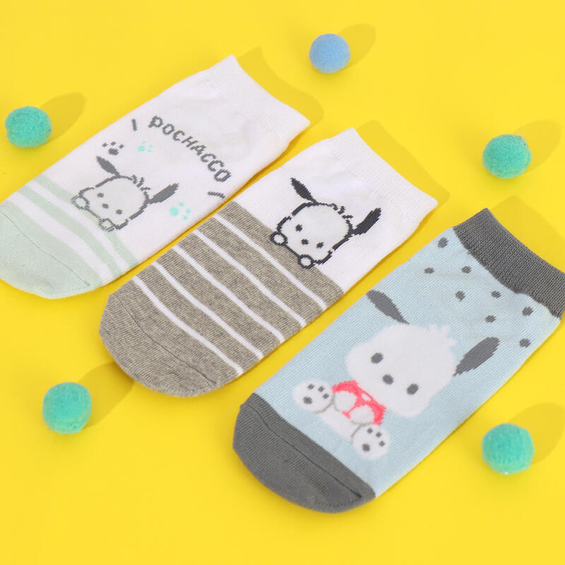 Pochaco Children's Kongkong Short Socks 3-Pair Set