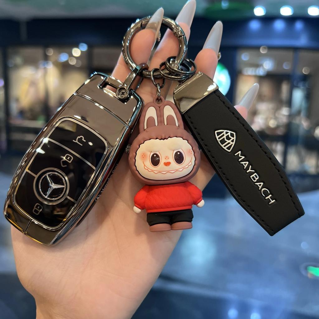 SFX1  Shell For Mercedes Benz A C E S G Class GLC CLE CLA GLB GLS W177 W205 W213 W222 X167 AMG Car Remote Key Case Cover