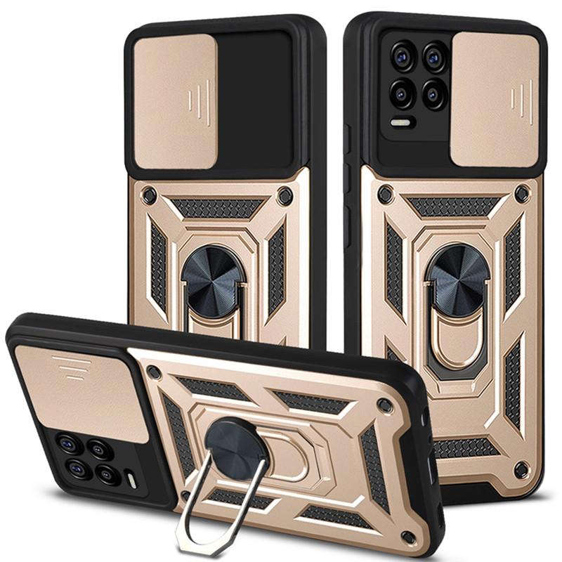 Für OPPO Realme 5 8 9i 9 10 Pro Plus Fall Stoßfeste Rüstung Autohalter Ringabdeckung für Realme C3 C11 C12 C15 C25 C30 C31 C33 C35