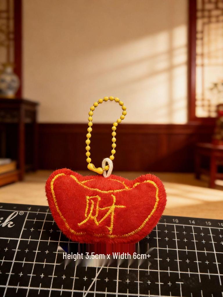 Year of the Horse Plush Ornaments: Festive Hanging Charms with Cute Horses, Fruits, and Fu Lu Dolls.