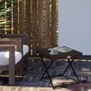 Side Table Made of Poly Rattan, Foldable, Coffee Table, Tray Balcony Table, Garden Table, Sofa Table, Tea Table, Garden Furniture