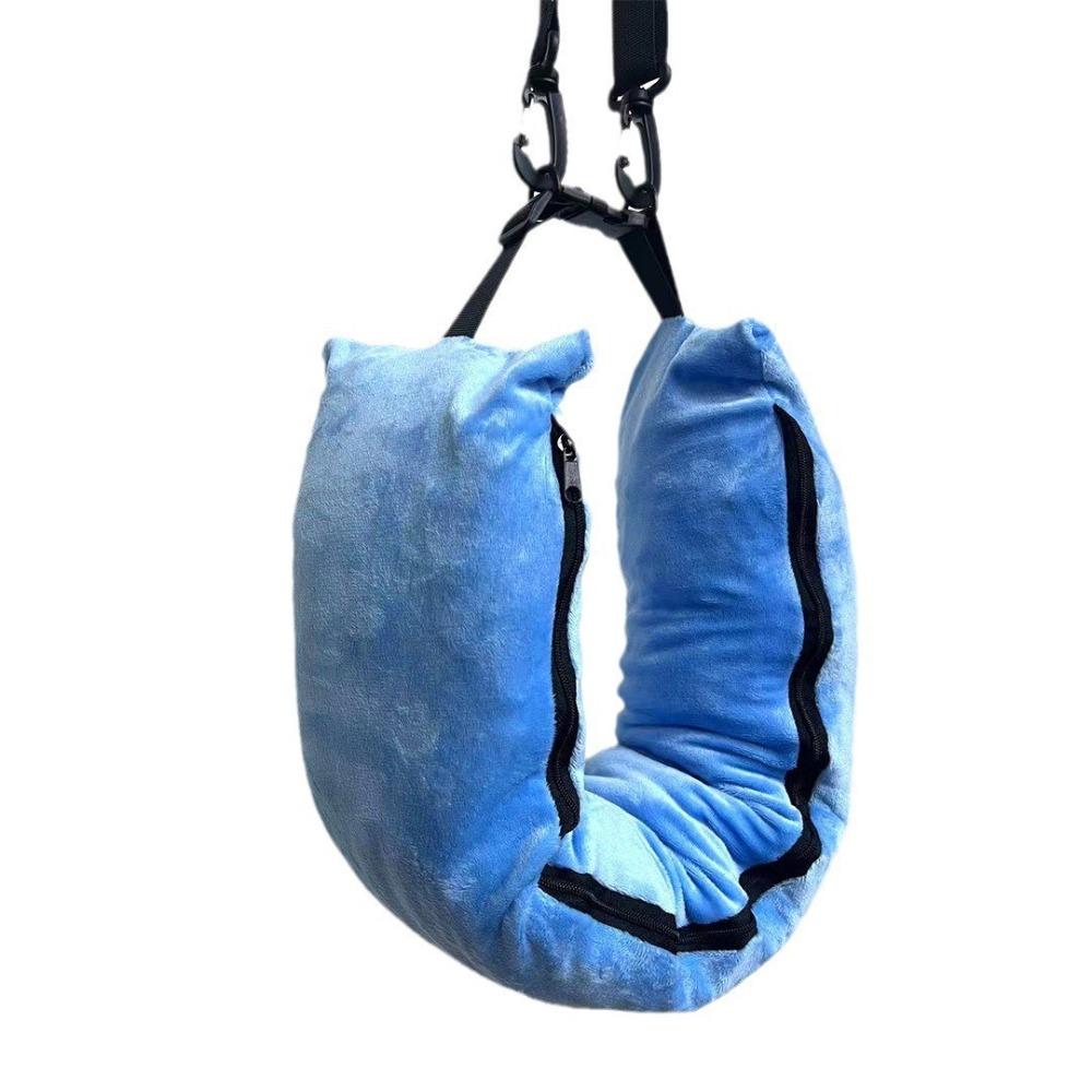 

Comfortable Stuffable Neck Multifunctional Pillowcase Storage Bag Fillable Travel Neck Pillow синий