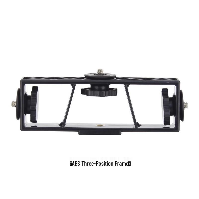 

Multi-functional Camera Mount with Crossbar and Fill Light - Accommodates Three Camera Positions