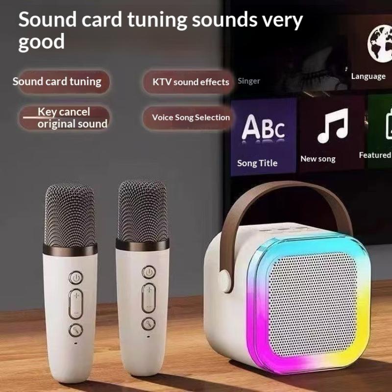 Bezprzewodowy Głośnik Bluetooth Maszyna do Karaoke Przenośny Mini Zestaw Głośników K12 Domowa Rodzinna Karaoke Prezenty dla Dzieci