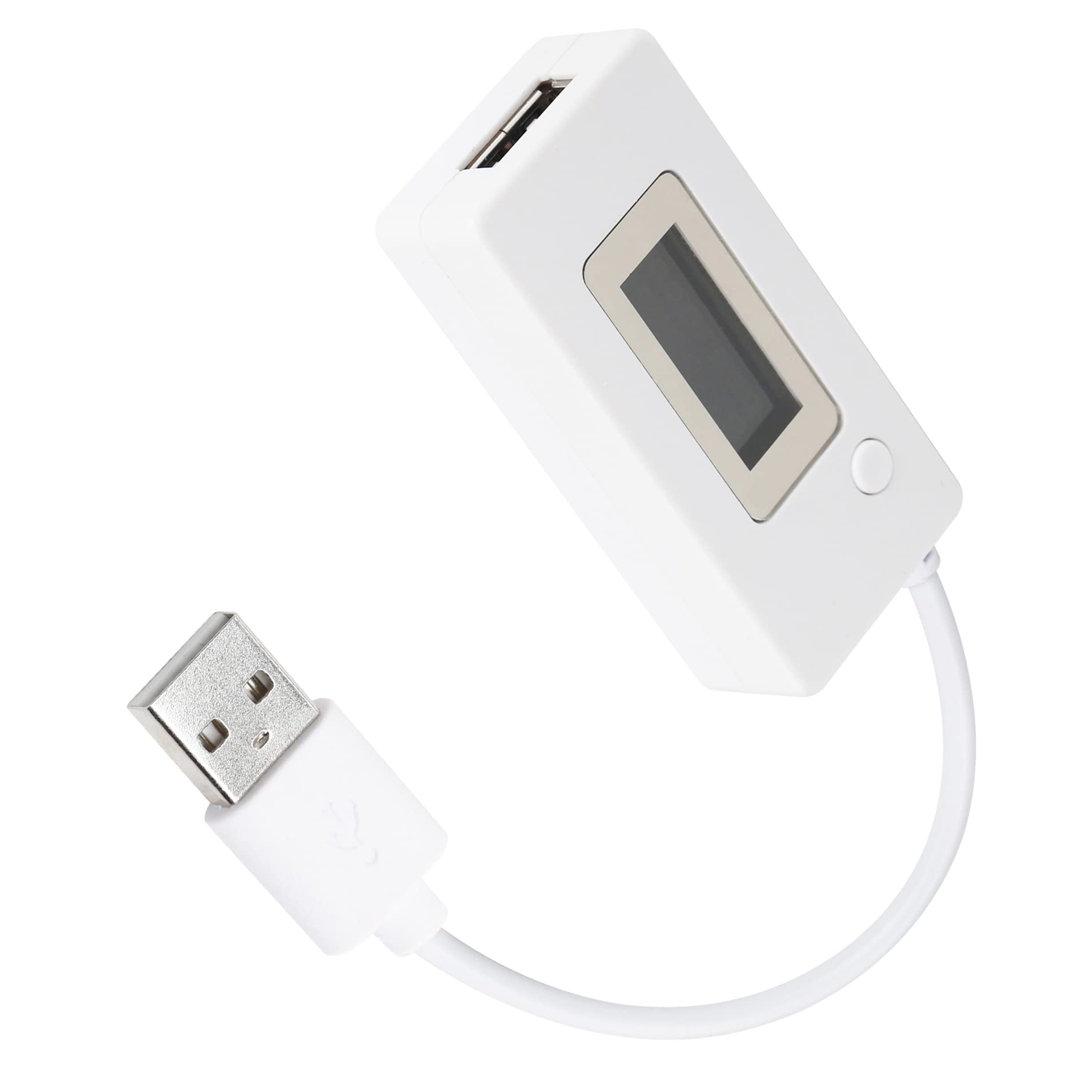 

YACSEJAO USB Вимірювач Потужності Цифровий USB Багатофункціональний Електричний Тестер Ємності з Подвійними USB-портами та LED-дисплеєм Тестер Напруги/Струму, Мультиметр, 2.0