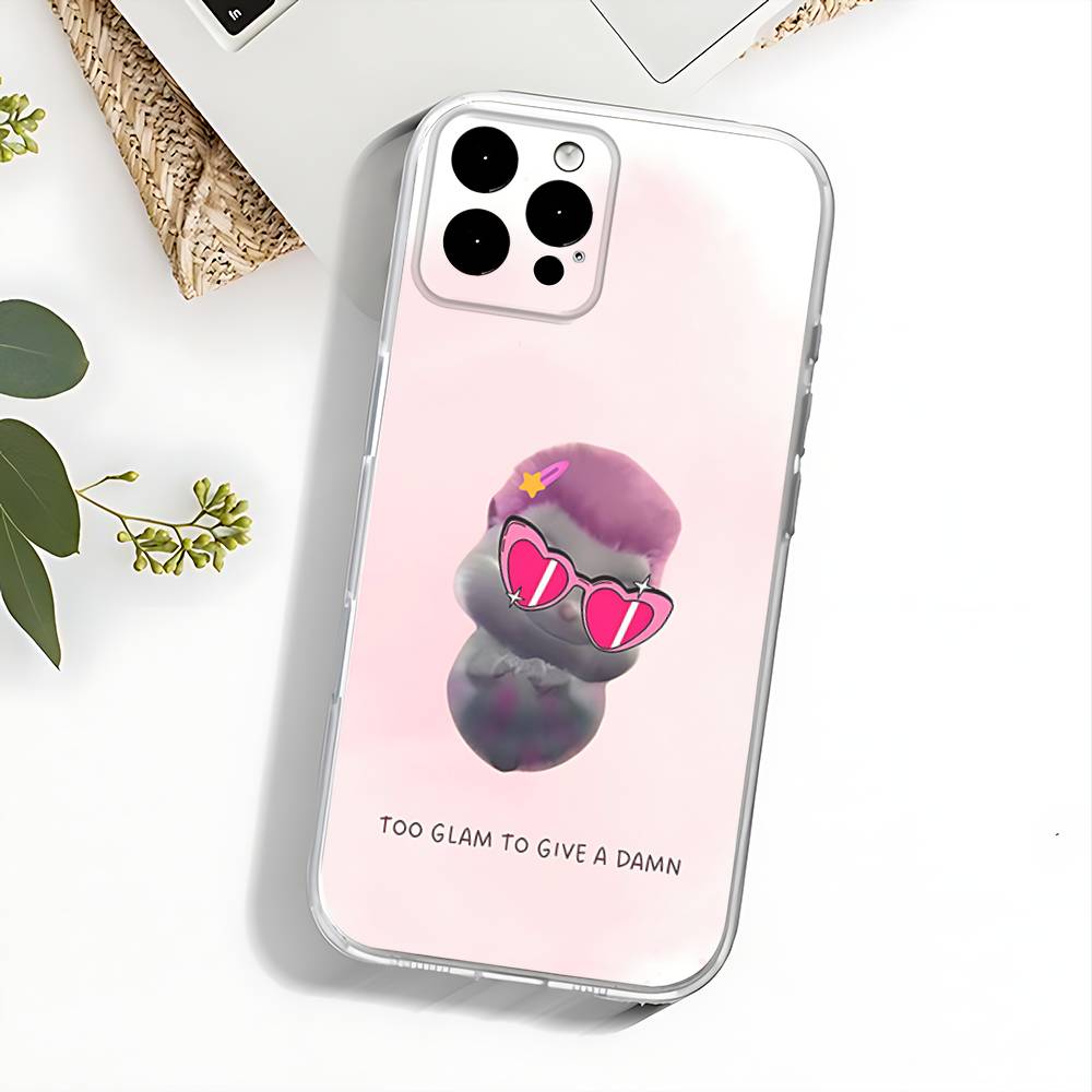 Funny B-Bibble Meme Phone Case For  iPhone 17,16,15,14,13,12,11 Pro,Max,Plus,X,XS,XR,SE4,E Mini Clear Cover