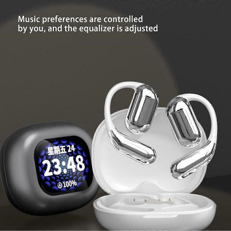 Q16 Pro Full Color Touch Screen Bluetooth 5.4 Earphones Open Ear Wireless Headphones