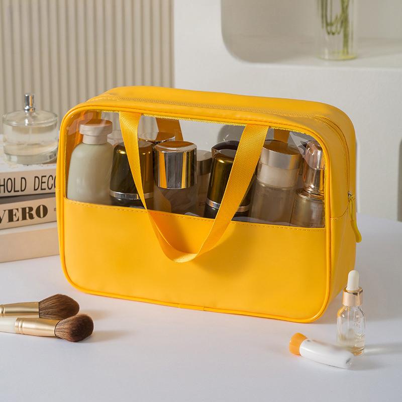 Portable Travel Cosmetic Bag Women Transparent Makeup Bag Large-Capacity Bath Wash Bags Multifunction Waterproof Storage Case