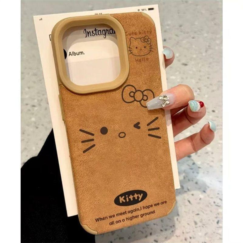 Hat Puppy Flip for Apple 16promax Mobile Phone Case 12 New Iphone13 Large Hole Anti-drop 11