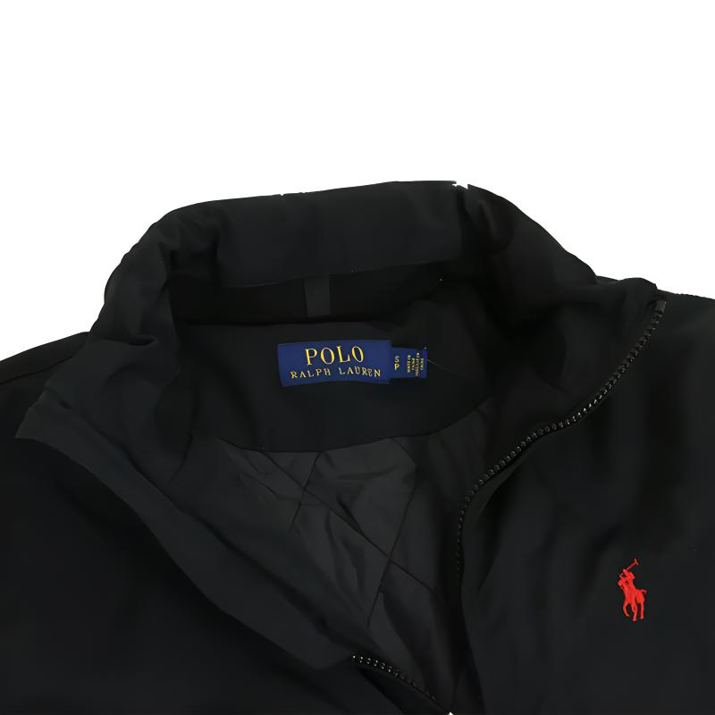 Polo Ralph Lauren Solid Logo Embroidered Long Sleeve Jacket Men Jackets Black MNPOOTW16020390-001