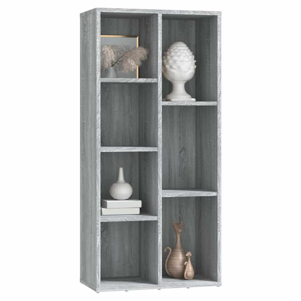 Bookshelf Gray Sonoma 50x25x106 Cm