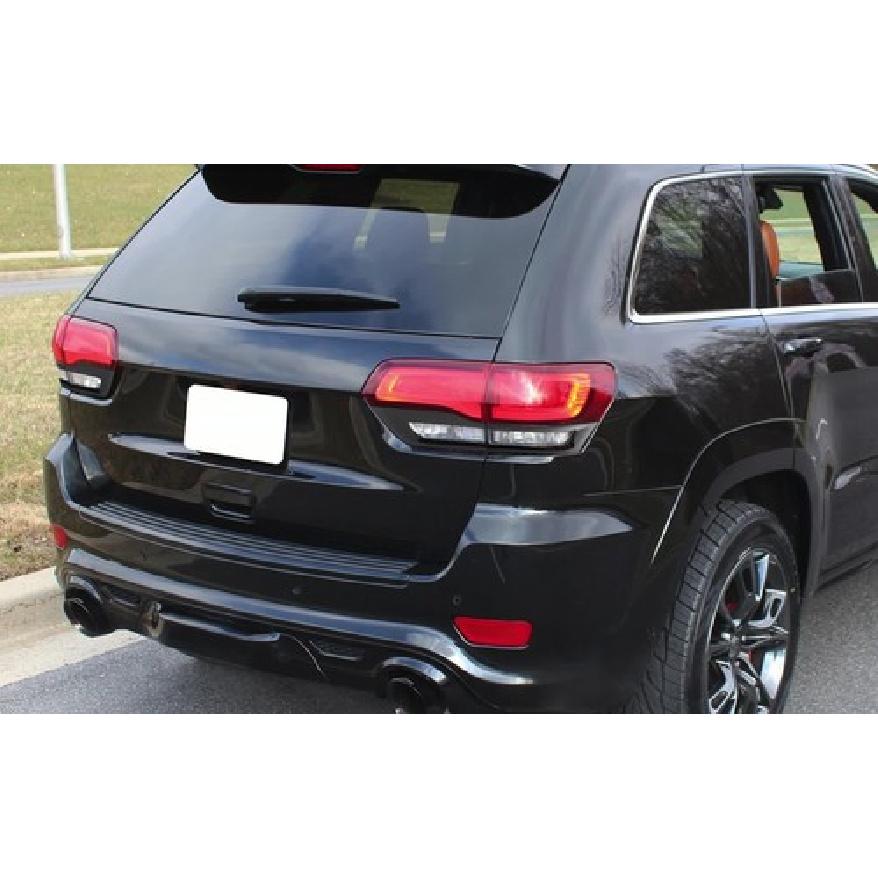 Black Tail Light &Fog Light Lamp Cover Guard Trim For Jeep Grand Cherokee 14-17