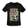 Nofx Band Final Tour Skull TShirt Women Short Sleeve T Shirts Round Neck Streetwear Cotton Summer Tees Streetwear