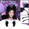 Plush Ear Headband with Ears for Women Girls Cosplay Accessory