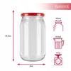 48x Jar 815ml for HONEY JAM MUSHROOMS PRESERVES Glass Jars + Lid Ø 82