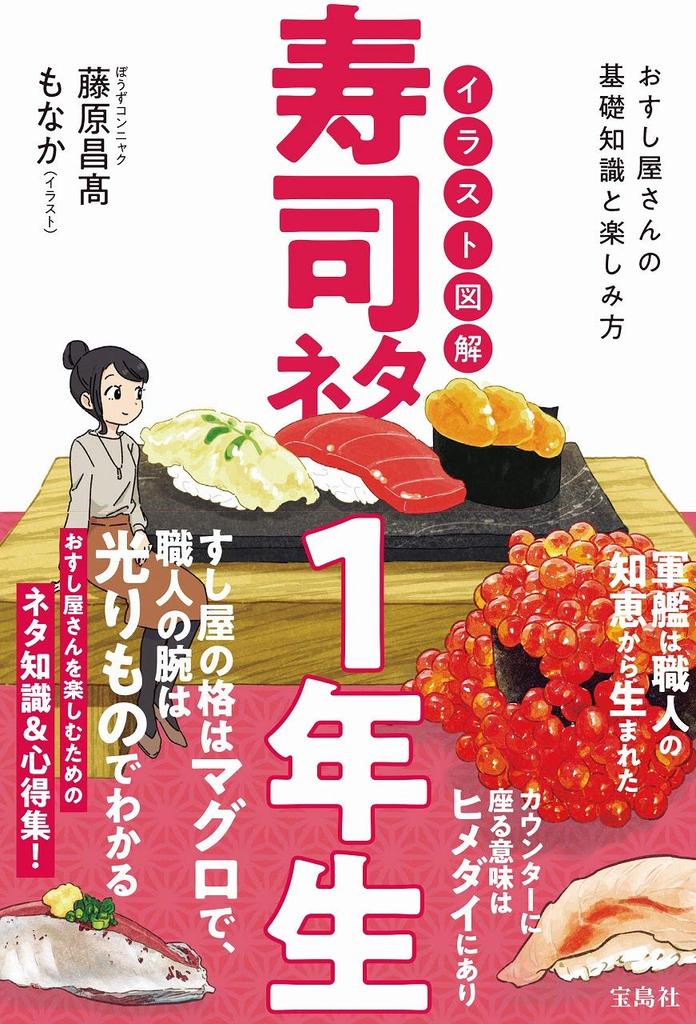 Illustrated Sushi Toppings for Students First-Year