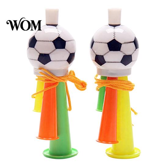 Black And White Football Horn 2Pcs Soccer Cheering Horn, 3 Tone Sports Fan Noise Maker, Kids Toy Handheld Stadium Trumpet for Game Day, Party