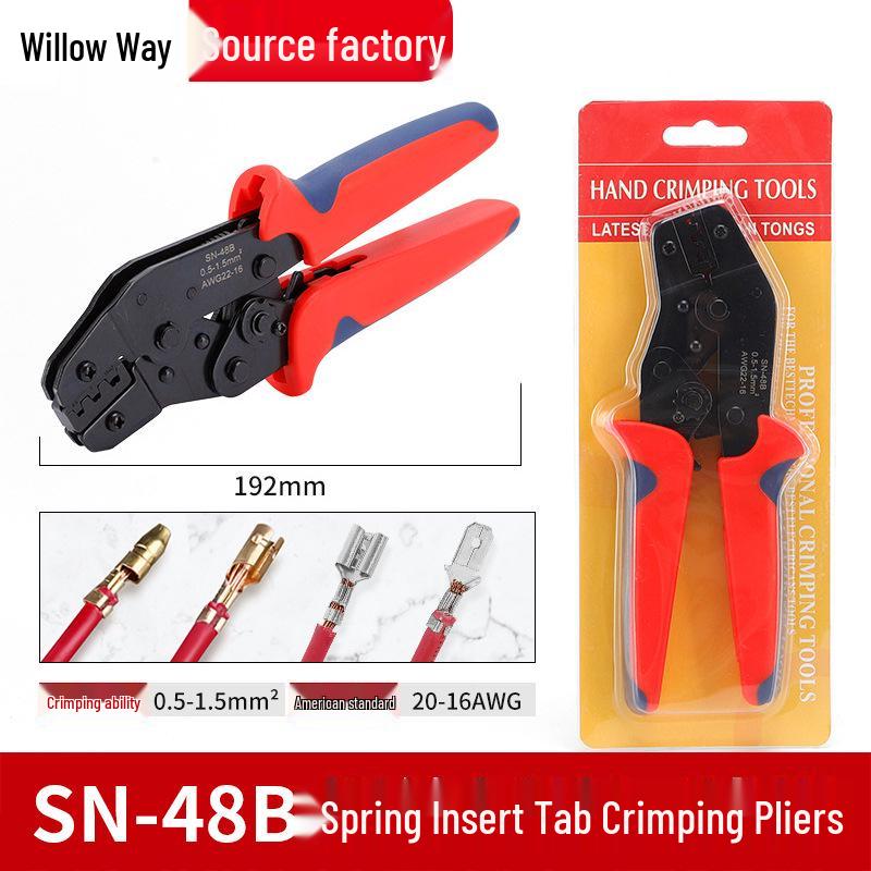 SN-48B Multifunctional Ratchet Cold Press Terminal and Wire Crimping Pliers